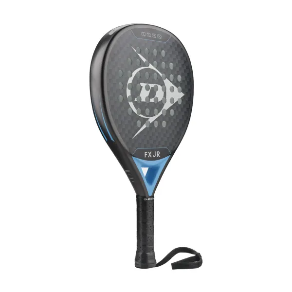 Ракетка для падела Dunlop FX Jr, 10370738, для юниоров, гибрид, графит, черно-голубой за 11&nbsp;019.40 ₽ в о Набережных Челнах