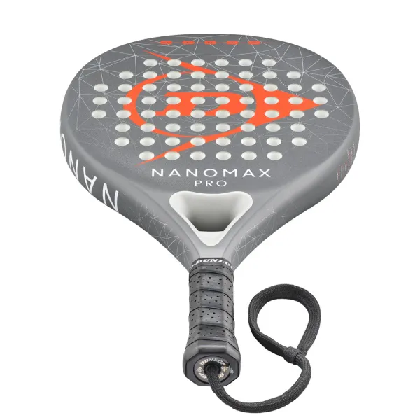 Ракетка для падела Dunlop Nanomax Pro, 10370739, для профессионалов, карбон,серо-оранжевый за 17&nbsp;248.20 ₽ в о Набережных Челнах