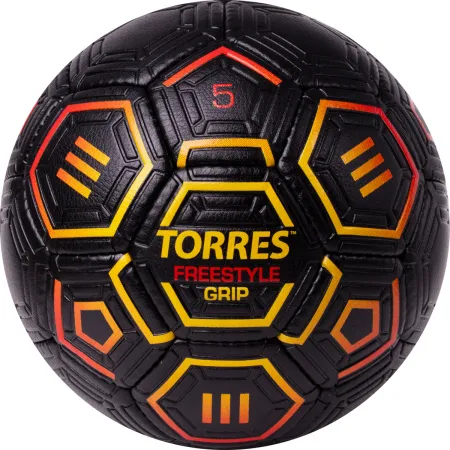 Мяч футб. TORRES Freestyle Grip, F323765, р.5, 32 панели. PU, ручная сшивка, черно-желт-красн за 2&nbsp;070.60 ₽ купить в о Набережных Челнах