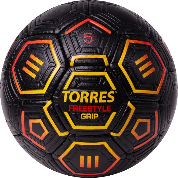 Мяч футб. TORRES Freestyle Grip, F323765, р.5, 32 панели. PU, ручная сшивка, черно-желт-красн за 2&nbsp;070.60 ₽ в о Набережных Челнах