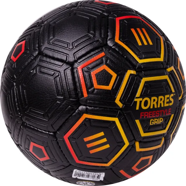 Мяч футб. TORRES Freestyle Grip, F323765, р.5, 32 панели. PU, ручная сшивка, черно-желт-красн за 2&nbsp;070.60 ₽ в о Набережных Челнах