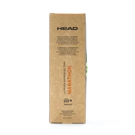 Мяч теннисный HEAD Marathon 3B, 578183, крафт. упак.3шт, без давления, фетр, нат.резина,желтый за 1&nbsp;055.70 ₽ купить в о Набережных Челнах