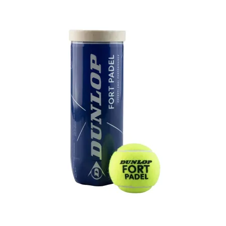 Мяч для падела Dunlop Fort Padel, 601555, уп.3 шт, FIP, сукно, нат.резина,желтый за 1&nbsp;135.60 ₽ купить в о Набережных Челнах