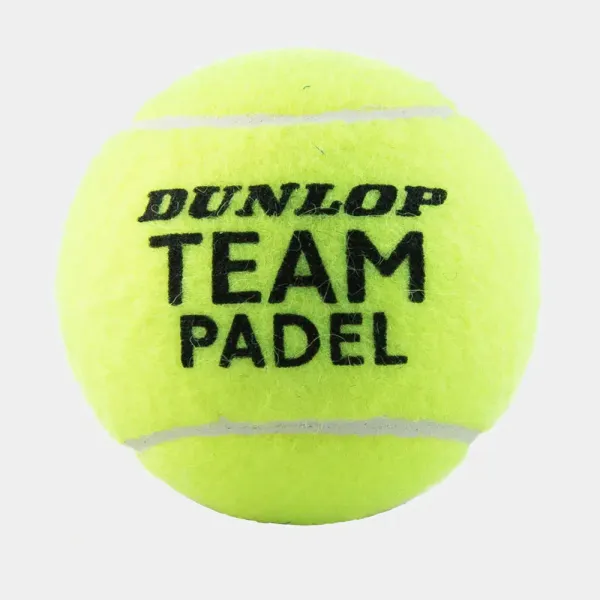 Мяч для падела Dunlop Team Padel, 601553, уп.3 шт, сукно, нат.резина,желтый за 1&nbsp;110.10 ₽ в о Набережных Челнах
