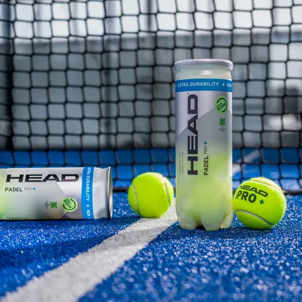 Мяч для падела HEAD Padel Pro+, 540203, уп.3 шт, FIP Approved, войлок,нат.резина,желтый за 933.30 ₽ в о Набережных Челнах