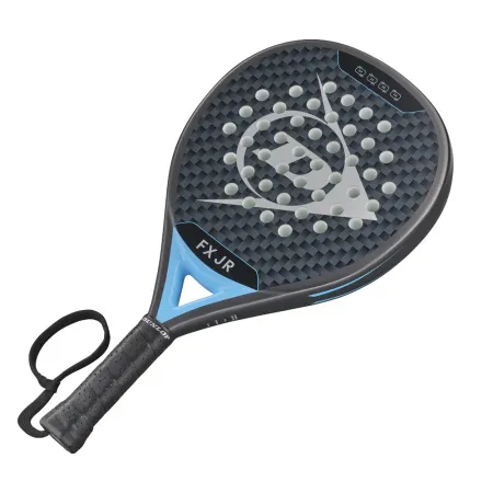 Ракетка для падела Dunlop FX Jr, 10370738, для юниоров, гибрид, графит, черно-голубой за 11&nbsp;019.40 ₽ купить в о Набережных Челнах