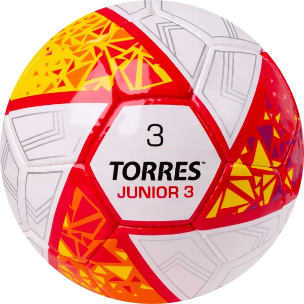 Мяч футб. TORRES Junior-3, F323803, р.3,глянц.ПУ, 4 сл, 32 п,руч.сш,бел-крас-жел за 2&nbsp;070.60 ₽ в о Набережных Челнах