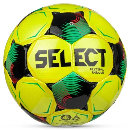 Мяч футзал. SELECT Futsal Mimas V26, 1053471007, р.4,FIFA Basic, 32п, ПУ, руч.сш, желто-зелено-черн. за 6&nbsp;113.20 ₽ купить в о Набережных Челнах