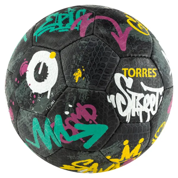Мяч футб. TORRES Street, F023225, р.5, 32 пан.. рез., 4 подкл. слоя, руч. сшив., черно-мультиколор за 2&nbsp;713.20 ₽ в о Набережных Челнах