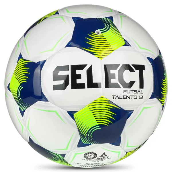Мяч футзал. SELECT Futsal Talento 13 V26, 1062471015, р.3, 32п, ТПУ, гибр.сш, бело-сине-желтый за 4&nbsp;355.40 ₽ в о Набережных Челнах