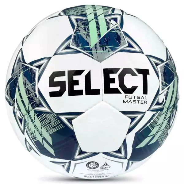 Мяч футзал. SELECT Futsal Master Shiny V22, 1043460004, р.4, Basic,32п, гл.ПУ, руч.сш,бел-син-зел за 7&nbsp;539.50 ₽ в о Набережных Челнах