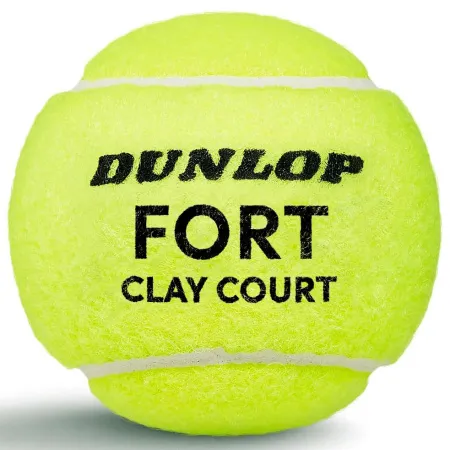 Мяч теннисный Dunlop Fort Clay Court 4B, 601613, уп.4 шт,одобр.ITF и FFT,сукно,нат.резина,желтый за 1&nbsp;812.20 ₽ купить в о Набережных Челнах