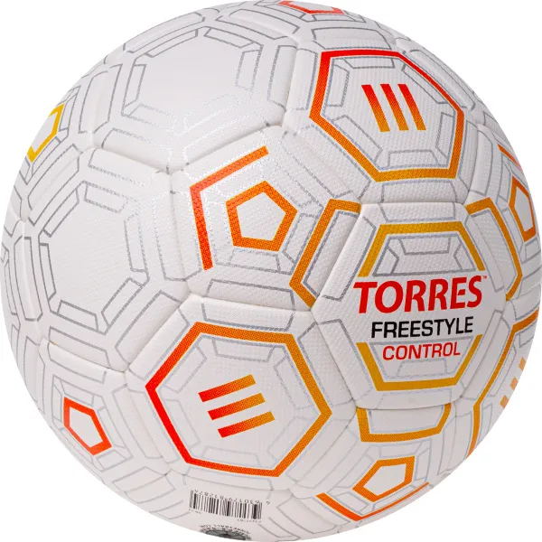 Мяч футб. TORRES Freestyle Control, F3231765, р.5, 32 п.,PU-Microfi, термосшив., бело-оран-сереб за 3&nbsp;464.60 ₽ в о Набережных Челнах