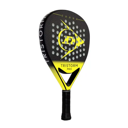 Ракетка для падела Dunlop Tristorm Pro, 10359946, для опытных игроков, графит, черно-желтый за 19&nbsp;643.50 ₽ купить в о Набережных Челнах