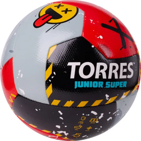 Мяч футб. TORRES Junior-5 Super, F323305, р.5, ПУ,4сл,12 п,гибрид.сш,крас-чёрн-сер за 2&nbsp;272.90 ₽ купить в о Набережных Челнах
