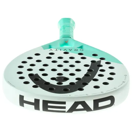Ракетка для падела HEAD Gravity Motion, 224014, для продвинутых игроков, карбон, бело-бирюзовый за 23&nbsp;604.50 ₽ купить в о Набережных Челнах