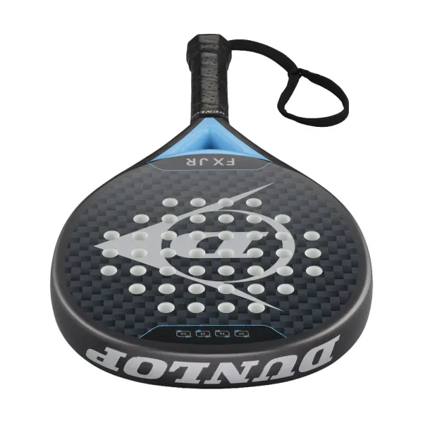 Ракетка для падела Dunlop FX Jr, 10370738, для юниоров, гибрид, графит, черно-голубой за 11&nbsp;019.40 ₽ в о Набережных Челнах