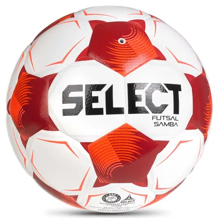 Мяч футзал. SELECT Futsal Samba v26, 1063471008, р.4,FIFA Basic, 32п, ТПУ, гибр.сш, бел-кр-черн за 5&nbsp;618.50 ₽ купить в о Набережных Челнах