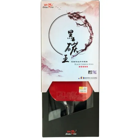 Ракетка для н/т DOUBLE FISH Black Carbon King Racket 5*****, для професс.,ITTF Appr.,накл.2,1,мм за 6&nbsp;434.50 ₽ купить в о Набережных Челнах