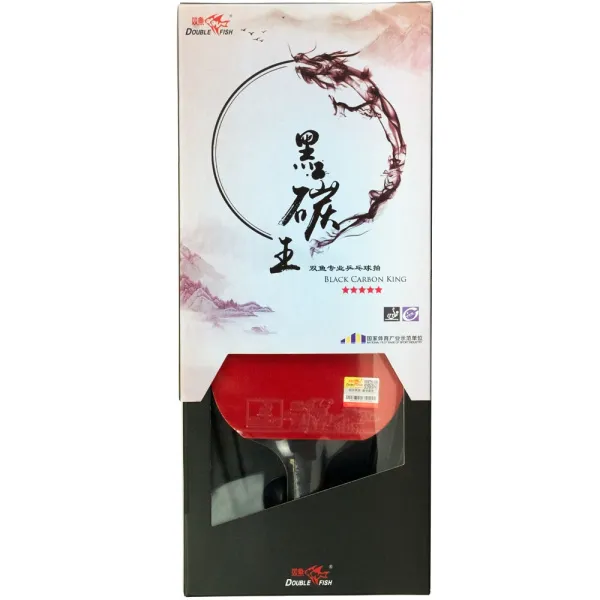 Ракетка для н/т DOUBLE FISH Black Carbon King Racket 5*****, для професс.,ITTF Appr.,накл.2,1,мм за 6&nbsp;434.50 ₽ в о Набережных Челнах