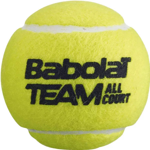 Мяч теннисный BABOLAT Team All Court,502081, уп.4 шт,одобр.ITF, сукно, нат.резина,желтый за 2&nbsp;385.10 ₽ в о Набережных Челнах