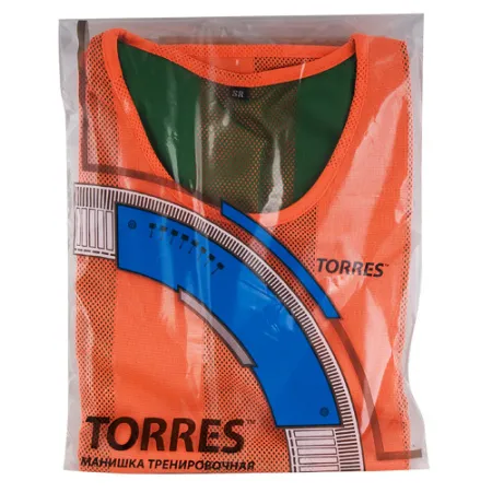 Манишка детская TORRES двухсторонняя, TR11949O/G, р.Jr, тренировочная, полиэстер, оранж-зелен за 1&nbsp;026.80 ₽ купить в о Набережных Челнах
