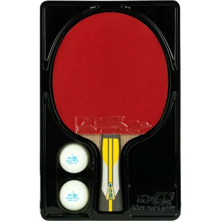 Ракетка для н/т DOUBLE FISH 6A+C, для подвин.,ITTF Appr.,накл. 2,1 мм, конич. ручка+ 2 мяча V40+мм за 3&nbsp;442.50 ₽ купить в о Набережных Челнах