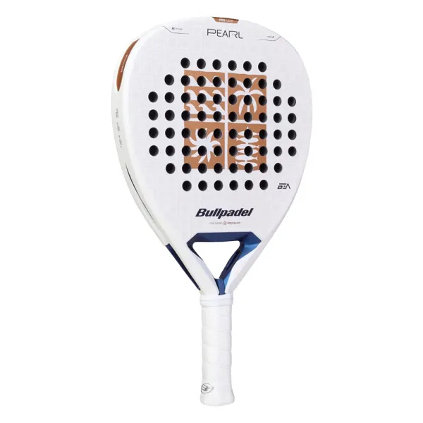 Ракетка для падела BULLPADEL Pearl 27, 497249, для проф-в, стекловолокно,карбон, бело-золотистый за 44&nbsp;319 ₽ в о Набережных Челнах