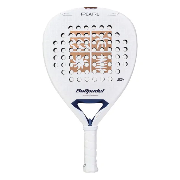 Ракетка для падела BULLPADEL Pearl 27, 497249, для проф-в, стекловолокно,карбон, бело-золотистый за 44&nbsp;319 ₽ в о Набережных Челнах
