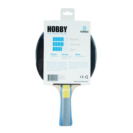 Ракетка для н/т TORRES Hobby, TT0003, для любителей, накладка 1,8 мм, конич. ручка за 875.50 ₽ купить в о Набережных Челнах